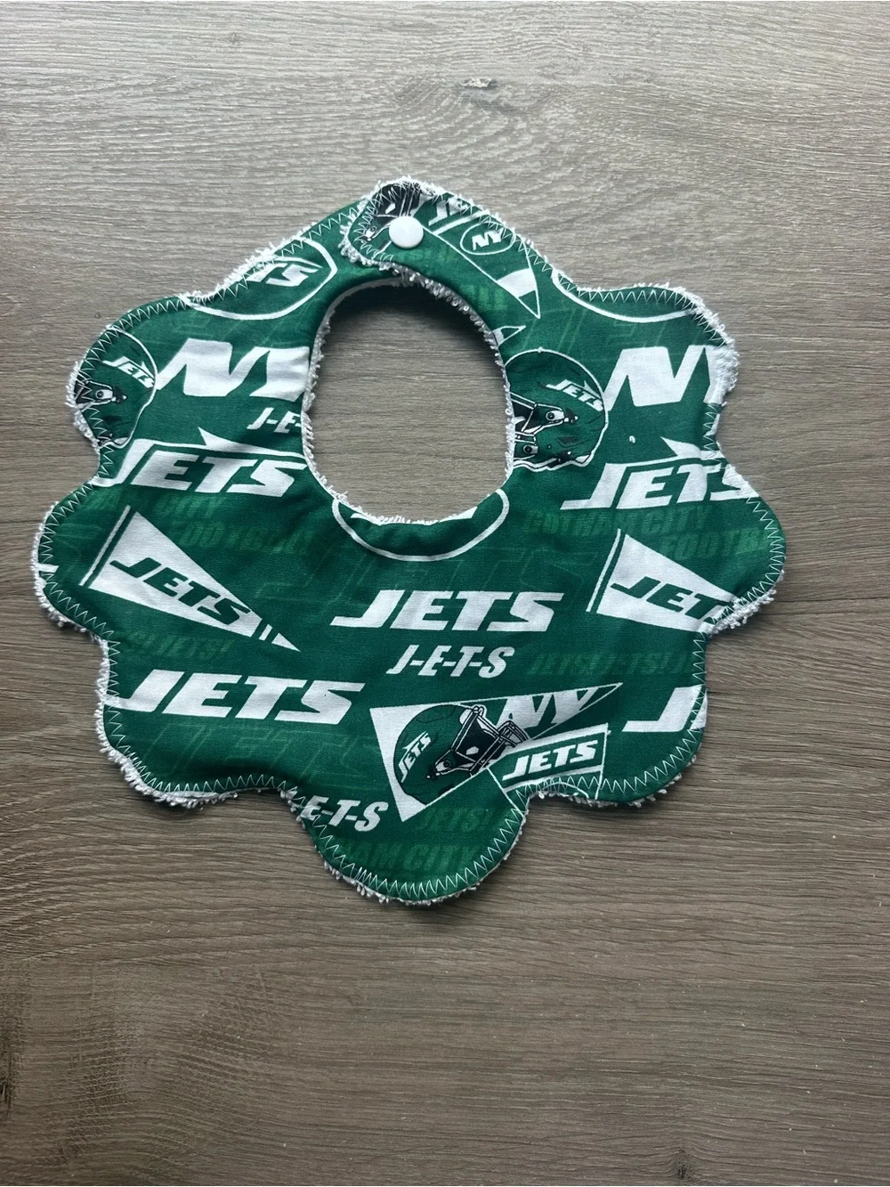 Green Floral Baby Bib